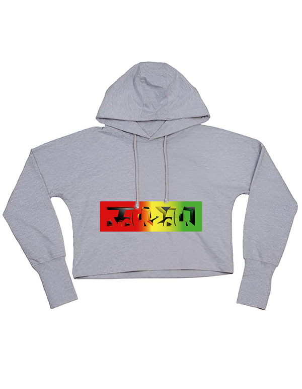 Rasta Cropped Hoodie - Image 4