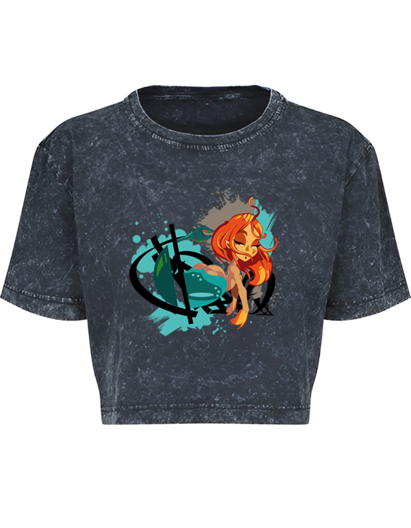 Ariel Acid Cropped Tee