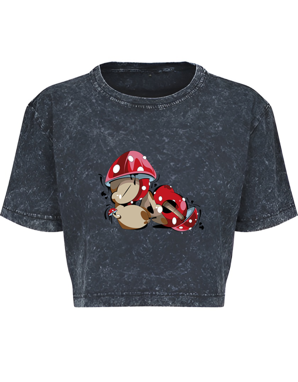 Mushroom Acid Cropped Tee - Image 2