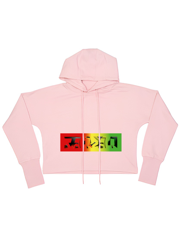 Rasta Cropped Hoodie - Image 2
