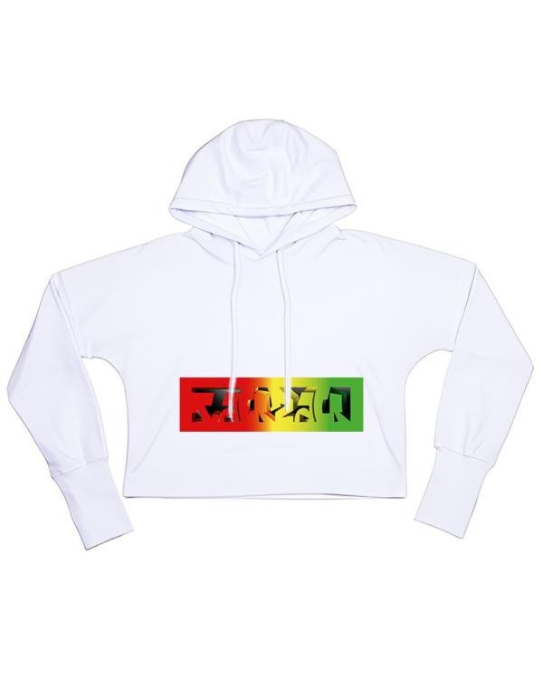 Rasta Cropped Hoodie - Image 3