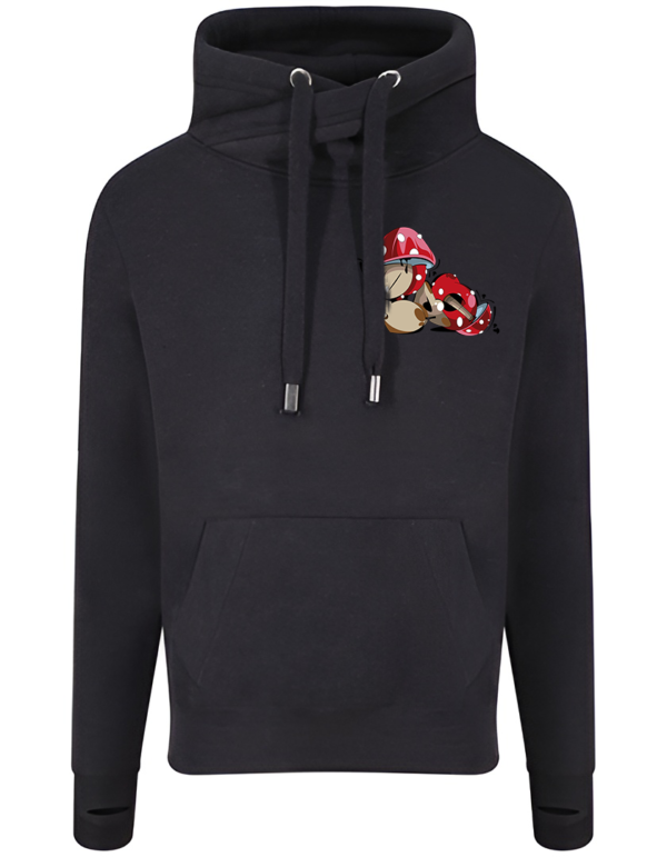 Mushroom Cross Neck Hoodie - Image 2