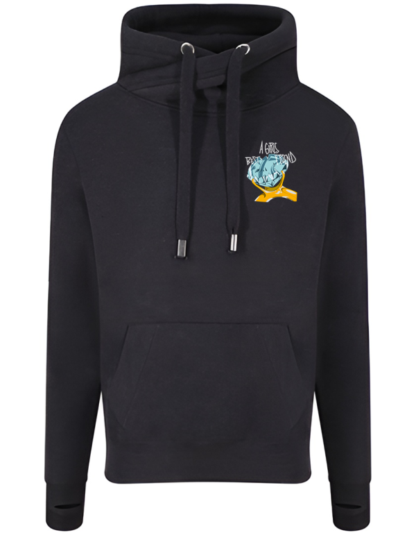 Ring Cross Neck Hoodie
