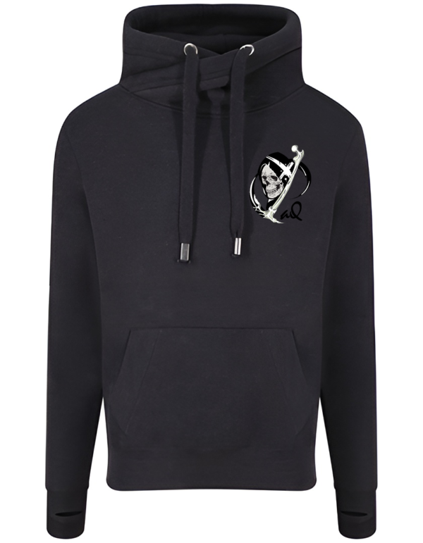 Skull Cross Neck Hoodie