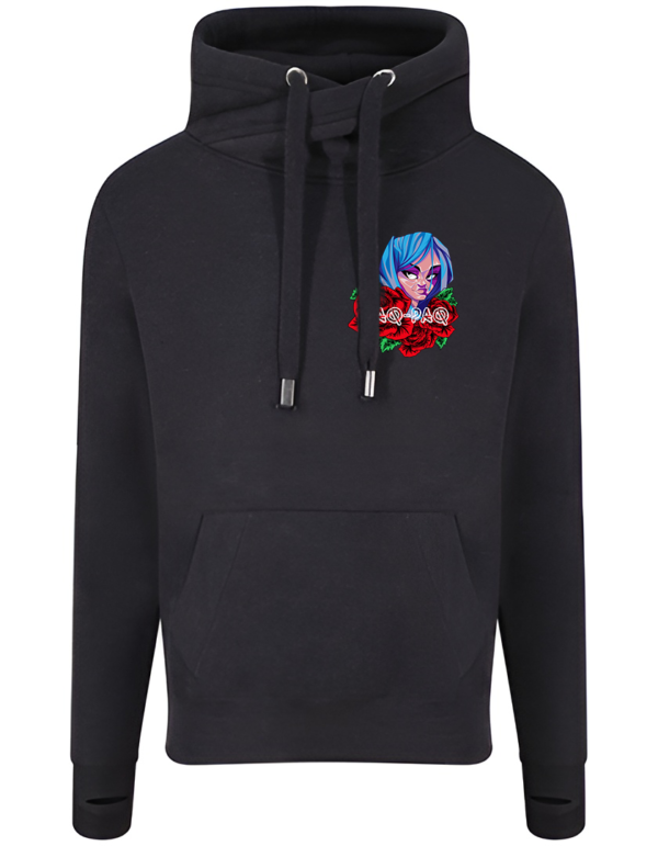 Rose Cross Neck Hoodie - Image 2