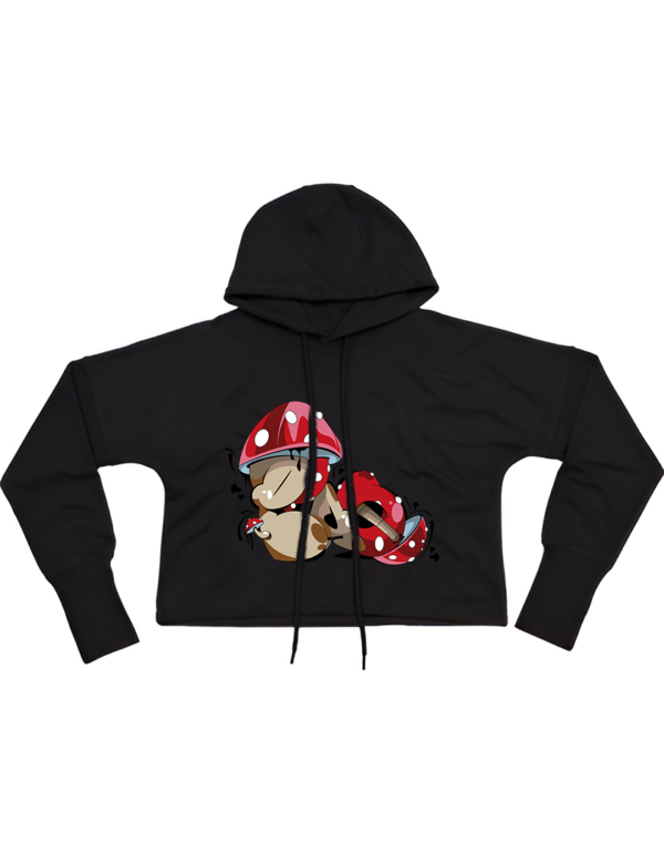 Mushroom Cropped Hoodie