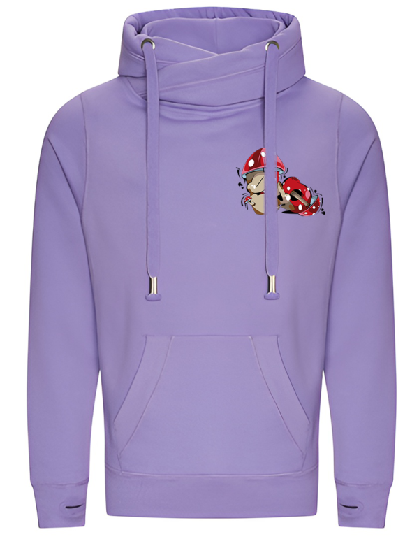 Mushroom Cross Neck Hoodie