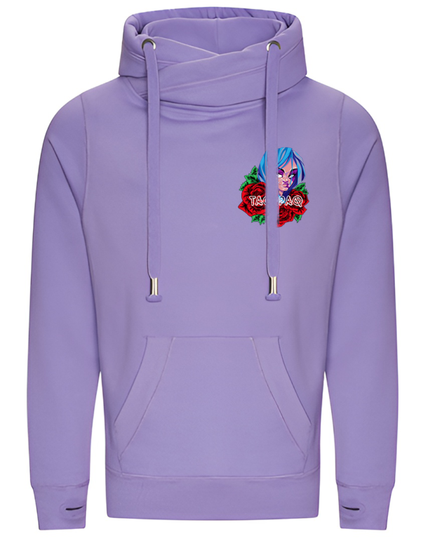 Rose Cross Neck Hoodie